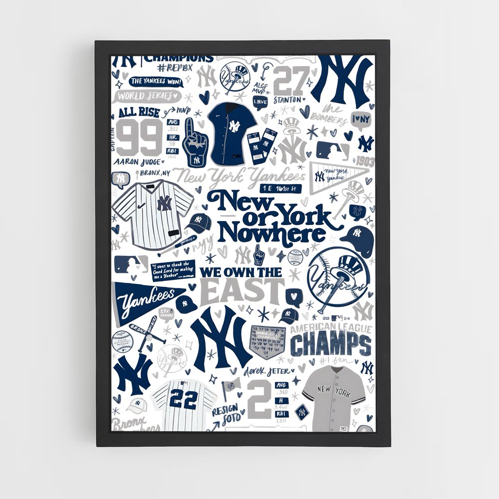 Poster New York Legends – affiche Baseball (vue 2)